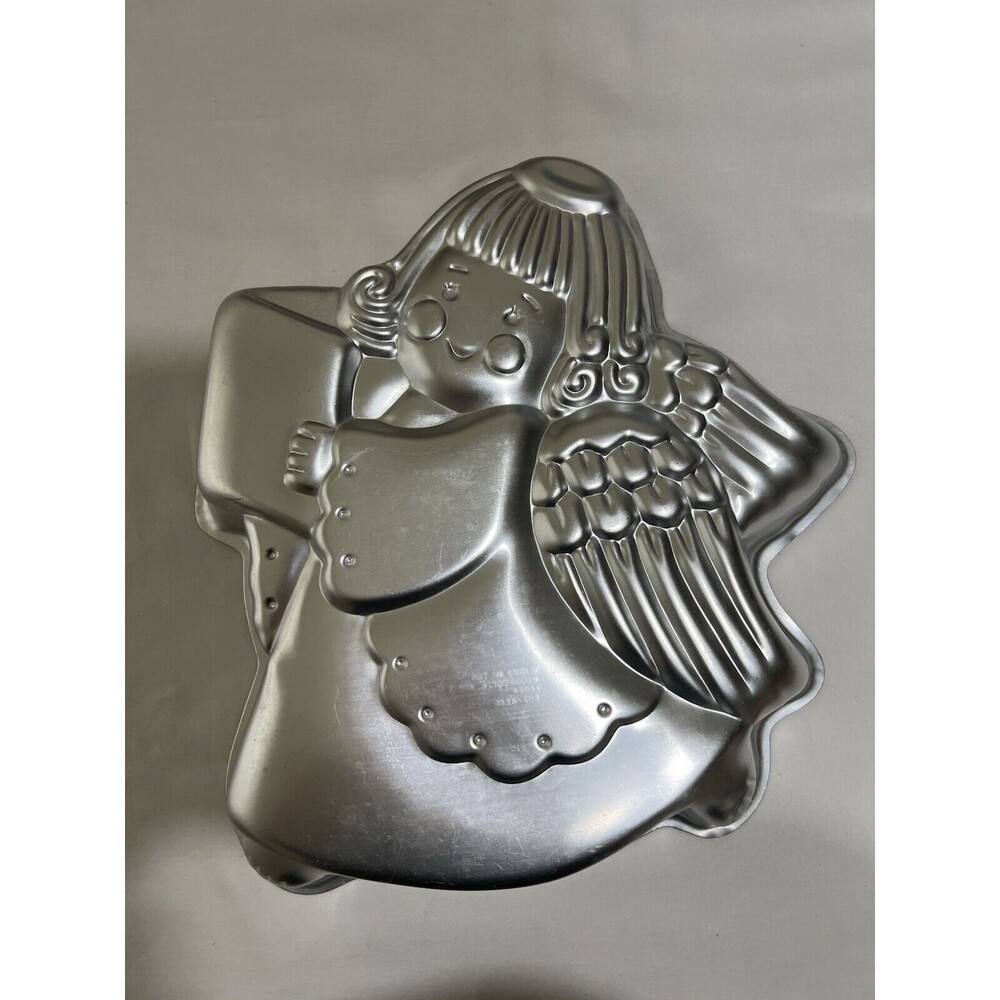 Vintage Wilton 1983 Cake Pan 13x12" Joyful Angel Holiday Christmas 502-4246